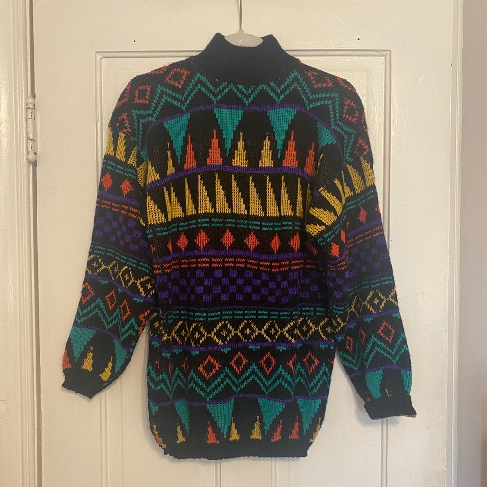 Colorful Patterned Sweater
